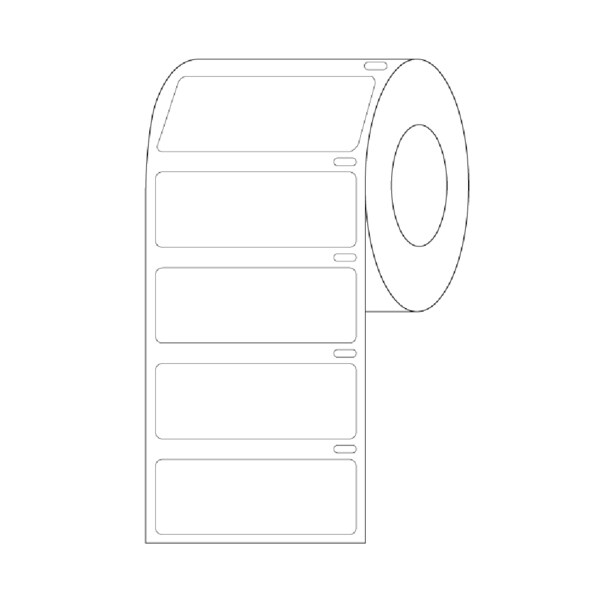 Direct Thermal Cryo 51x19mm for Lg Tubes/Racks/Boxes White Roll Form
